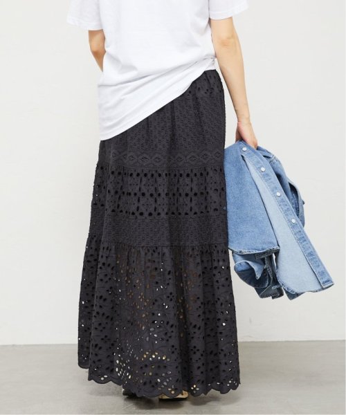 《WEB限定/追加3》コットンレースティアードスカート 品番：23060900080020 こちらの商品は