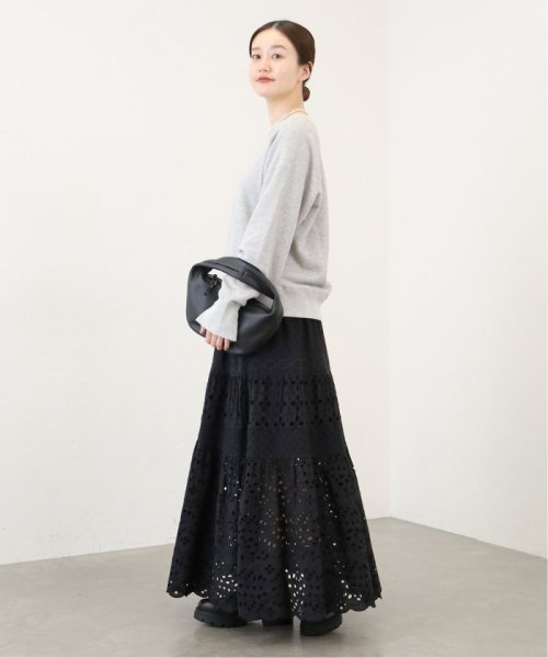 《WEB限定/追加3》コットンレースティアードスカート 品番：23060900080020 こちらの商品は
