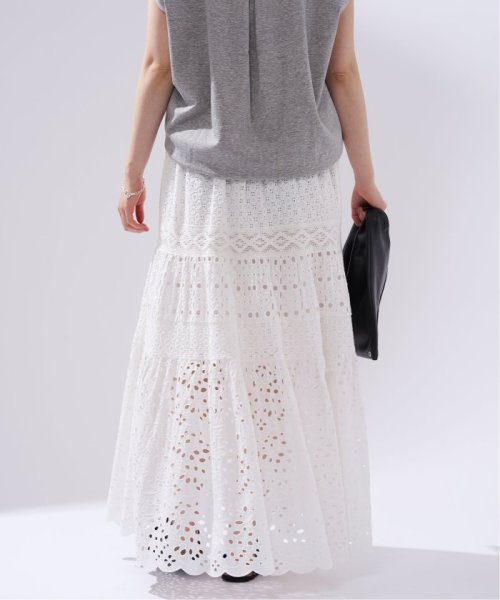 《WEB限定/追加3》コットンレースティアードスカート 品番：23060900080020 こちらの商品は