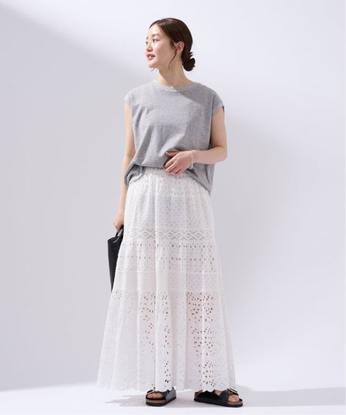 《WEB限定/追加3》コットンレースティアードスカート 品番：23060900080020 こちらの商品は
