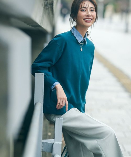 Oggi4月号掲載/洗える】23区DENIM ライトダンガリー クロップドシャ 