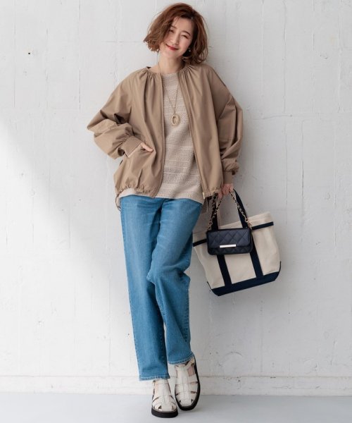 NIJYUSANKU（SMALL SIZE）(23区（小さいサイズ）)/【CLASSY.6月号掲載/洗える】23区DENIM コクーンシルエット パンツ/img04