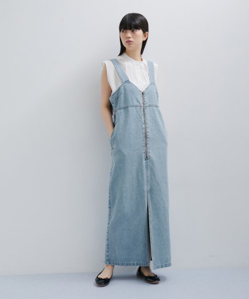 【サステナブル】デニムサロペットスカート サステナブル COTTON size