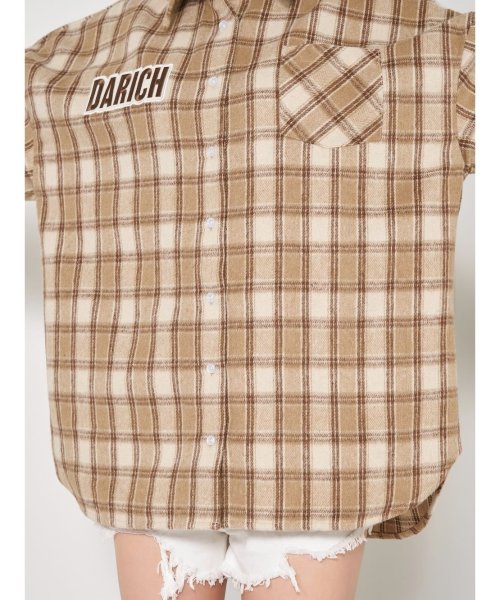 Darich(Darich)/ワッペンチェックビッグシャツ/img17