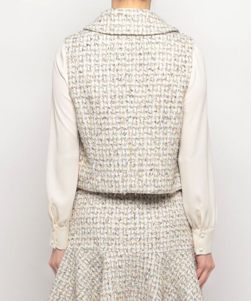 【LOULOU WILLOUGHBY】LINTONツイードミニベスト LOULOU