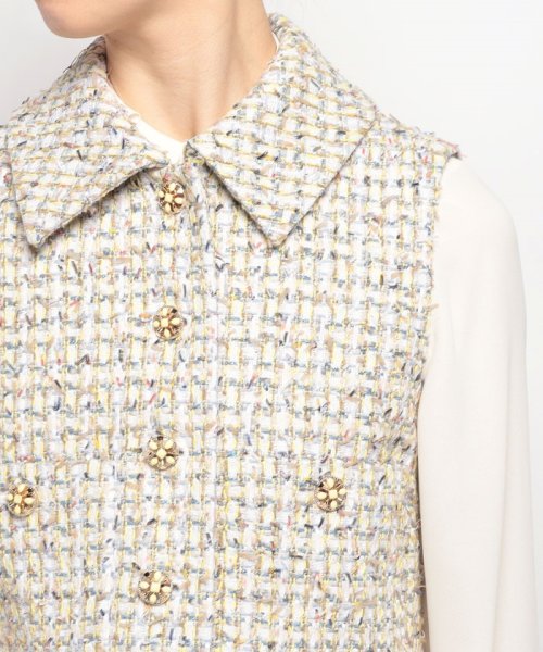 【LOULOU WILLOUGHBY】LINTONツイードミニベスト LOULOU