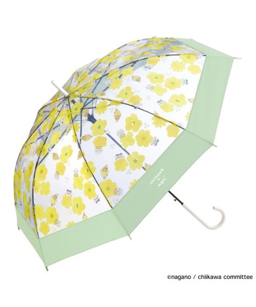 【Wpc.公式】［ビニール傘］ちいかわ 花かんむり 親骨60cm 大きい ジャンプ傘 傘 レディース 雨傘 長傘 おしゃれ 可愛い 女性 通勤 通学 人気・おすすめ｜使いやすい・旅行におすすめ 品質保証 全国発送 日本国内発送・最短翌日お届け