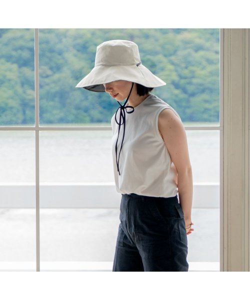 Wpc．(Wpc．)/【Wpc.公式】帽子 UVカット接触冷感つば広ハット 遮光 UVハット サイズ調整可能 紐付き 洗濯可能 おしゃれ 可愛い 女性 レディース/img07