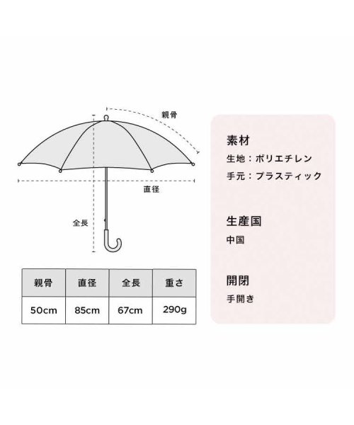 Wpc．(Wpc．)/【Wpc.公式】キッズ 雨傘 Wpc.KIDS フラワーフェアリーズアンブレラ 親骨50cm 子供用 子ども 男の子 女の子 長傘 雨傘 子供 おしゃれ 可愛い/img10