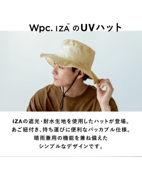 Wpc．(Wpc．)/【Wpc.公式】帽子 IZA レインブレーカーサファリハット 晴雨兼用 UVカット メンズ レディース 男性 女性 おしゃれ シンプル 通勤 通学/img02