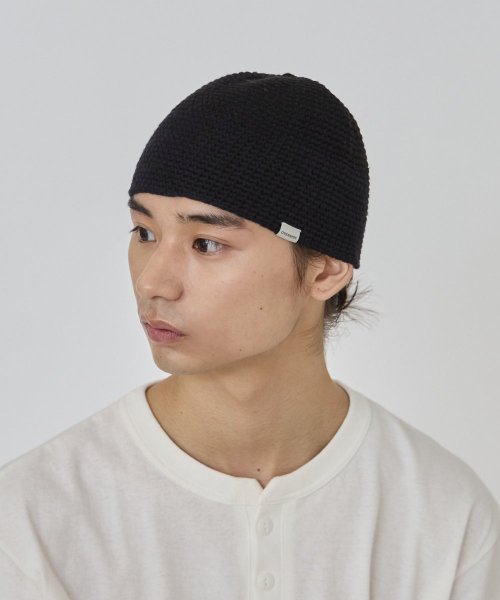 OVERRIDE(OVERRIDE)/OVERRIDE CROCHET SHORT BEANIE/img01