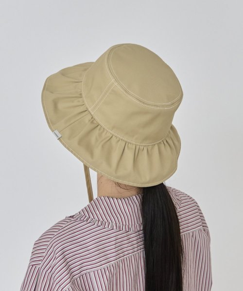 OVERRIDE(OVERRIDE)/OVERRIDE GABARDINE TUCK HAT SG/img09