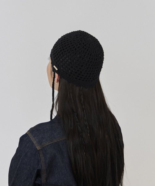 OVERRIDE(OVERRIDE)/OVERRIDE KNIT CROCHET SUMMER BEANIE/img04