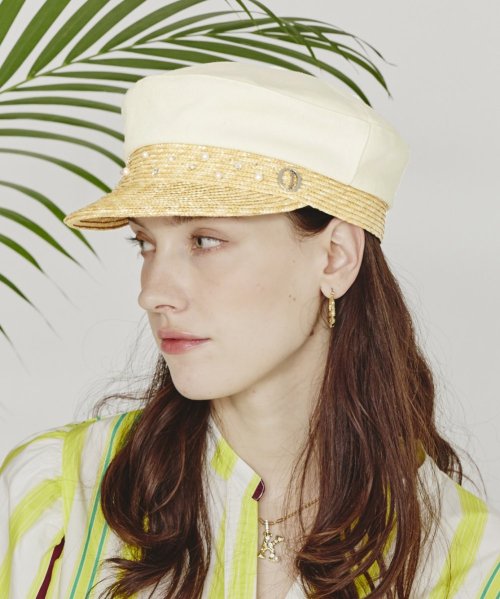 Chapeaud'O(Chapeaud’O)/Chapeau d' O Straw X Denim Marine Cas/img01