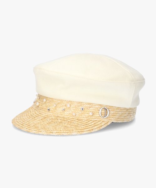 Chapeaud'O(Chapeaud’O)/Chapeau d' O Straw X Denim Marine Cas/img06