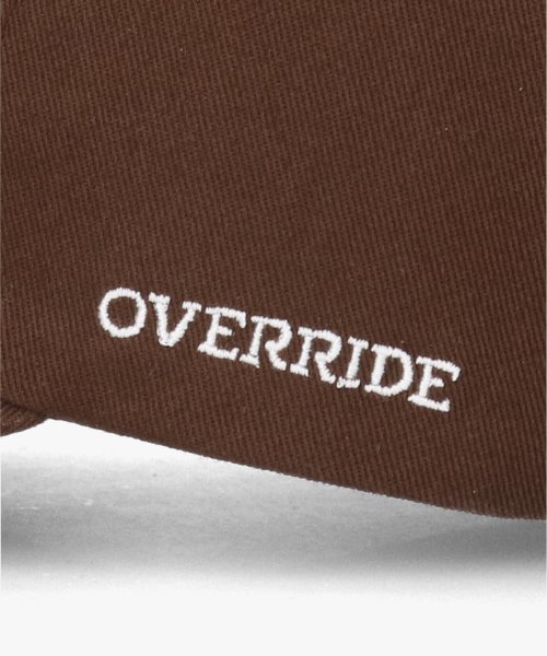OVERRIDE(OVERRIDE)/OVERRIDE C.TWILL WOVEN LABEL 6P CAP/img08