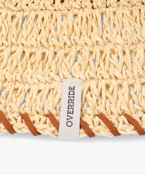 OVERRIDE(OVERRIDE)/OVERRIDE PAPER CROCHET ST BUCKET HAT/img18