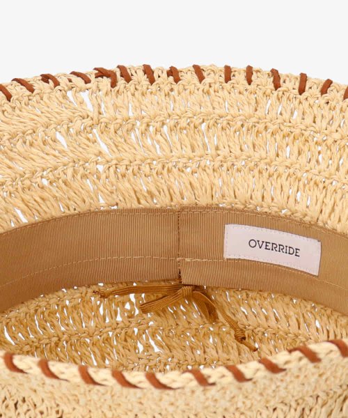 OVERRIDE(OVERRIDE)/OVERRIDE PAPER CROCHET ST BUCKET HAT/img20