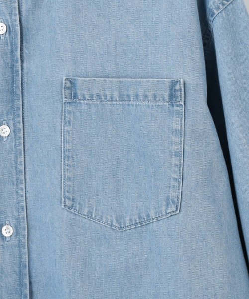 NIJYUSANKU（LARGE SIZE）(２３区（大きいサイズ）)/【Oggi4月号掲載/洗える】23区DENIM ライトダンガリー クロップドシャツ/img17