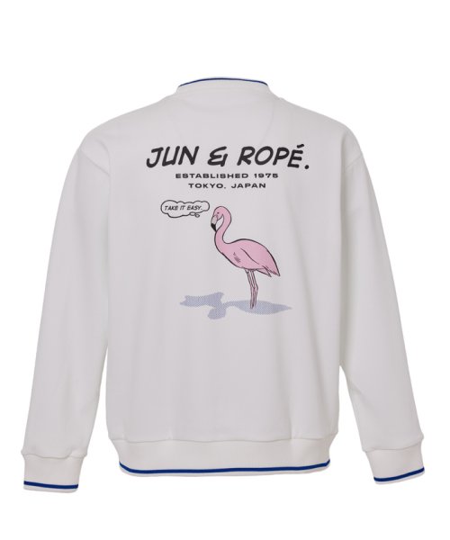 JUN and ROPE(ジュン＆ロペ)/【吸汗速乾】2WAYバックメッシュポンチクルーネックプルオーバー/img12
