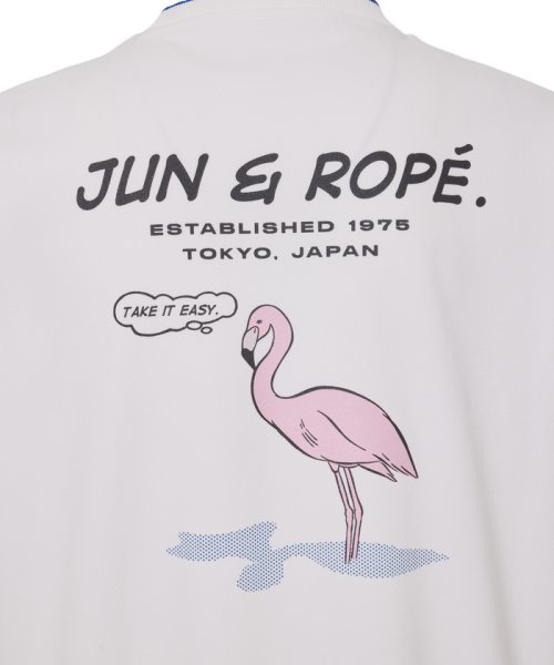 JUN and ROPE(ジュン＆ロペ)/【吸汗速乾】2WAYバックメッシュポンチクルーネックプルオーバー/img13