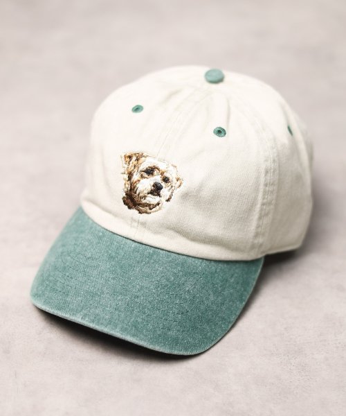 ar/mg(エーアールエムジー)/【W】【NH－1200ANI】【it】【RIVER UP】ANIMAL EMBROIDERY PIGMENT DYE BASEBALL LOW CAP/img03