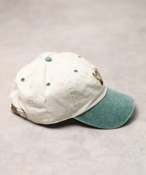 ar/mg(エーアールエムジー)/【W】【NH－1200ANI】【it】【RIVER UP】ANIMAL EMBROIDERY PIGMENT DYE BASEBALL LOW CAP/img05