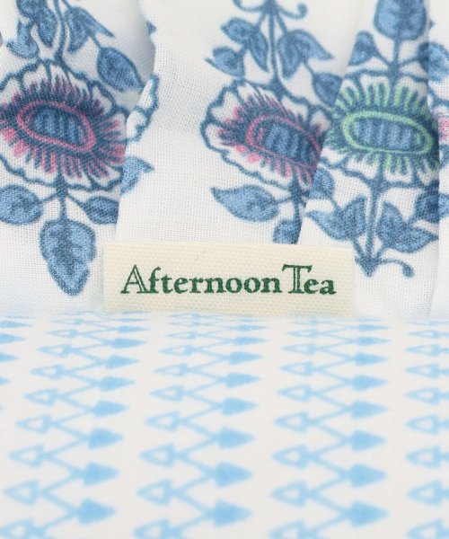 Afternoon Tea LIVING(アフタヌーンティー・リビング)/ブロックプリント調フリルミニクッション/img07