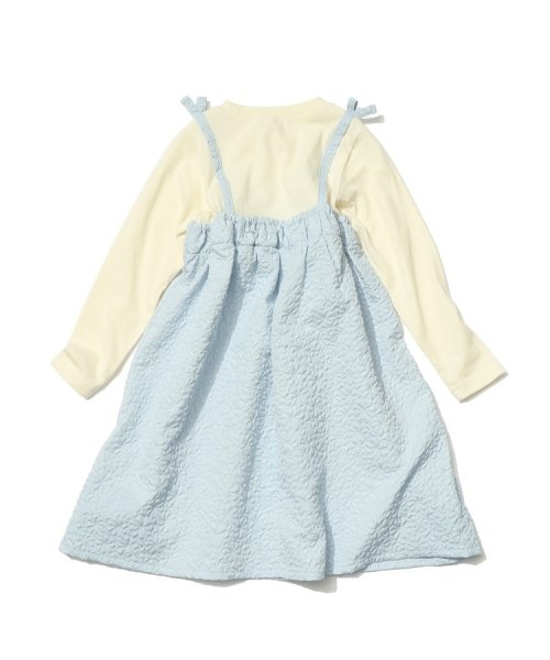 SHOO・LA・RUE(Kids) (シューラルーキッズ)/【110－140cm】エンボス使いドッキングキャミワンピース/img04