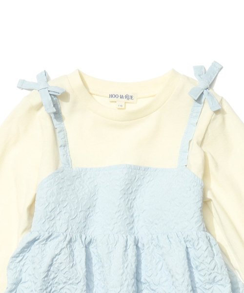 SHOO・LA・RUE(Kids) (シューラルーキッズ)/【110－140cm】エンボス使いドッキングキャミワンピース/img05