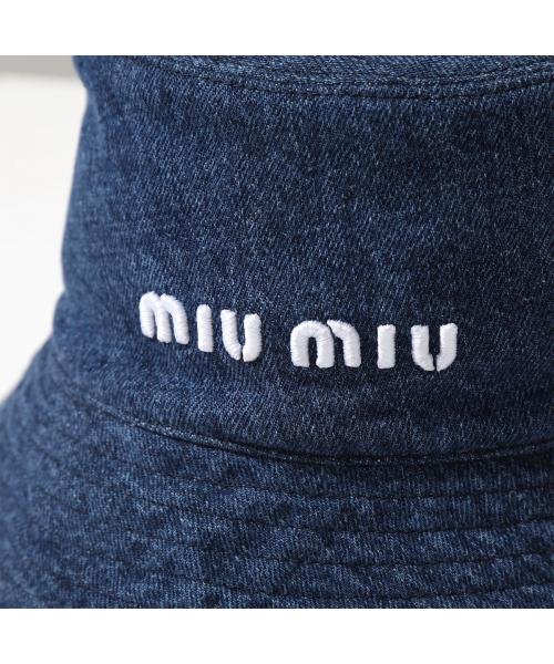 MIUMIU(ミュウミュウ)/MIUMIU バケットハット 5HC196 2F3W ロゴ/img06
