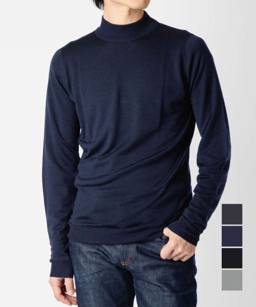 JOHN SMEDLEY(ジョンスメドレー)/ジョンスメドレー JOHN SMEDLEY HARCOURT ニット メンズ 長袖  HARCOURT PULLOVER MOCK TURTLE LS STAN/img01