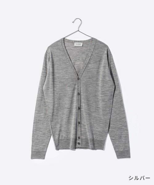 ジョンスメドレー JOHN SMEDLEY PETWORTH カーディガン メンズ 長袖 Vネック エクストラファインメリノウール 30ゲージ PETWORTH R1981527560(15290円)