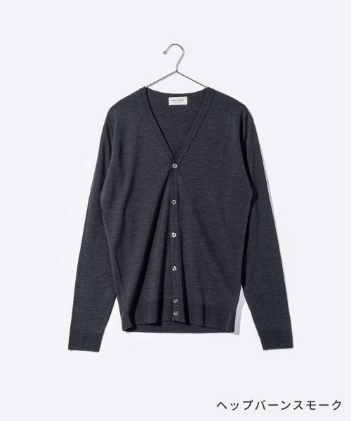 ジョンスメドレー JOHN SMEDLEY PETWORTH カーディガン メンズ 長袖 Vネック エクストラファインメリノウール 30ゲージ PETWORTH R1981527560(15290円)