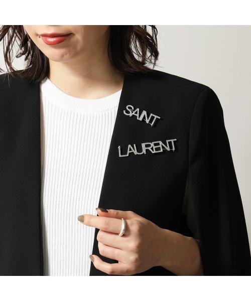 Saint Laurent(サンローラン)/SAINT LAURENT ブローチ 586493 Y1526 ロゴ クリスタル/img02