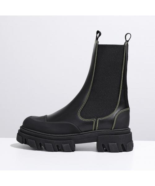 GANNI(ガニー)/GANNI ショートブーツ Mid Chelsea Boot Yellow Stitch/img07