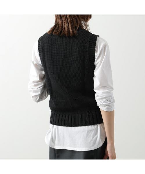 GANNI(ガニー)/GANNI ニットベスト Cotton Rope Vest ロゴ クルーネック/img07