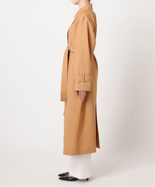 ライトフルクロススタンドカラーロングコート 