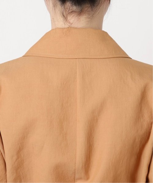 ライトフルクロススタンドカラーロングコート 