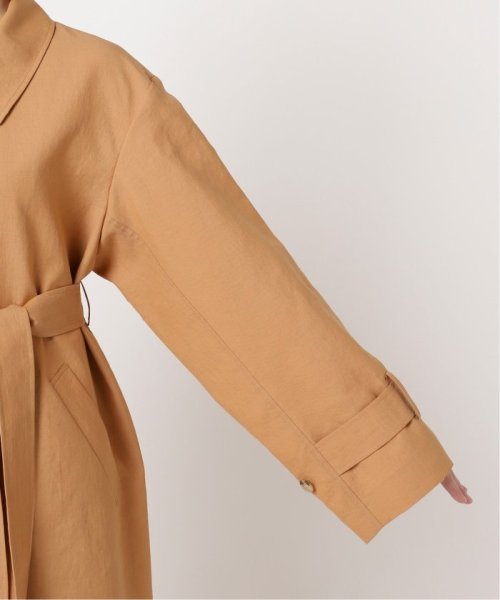 ライトフルクロススタンドカラーロングコート 