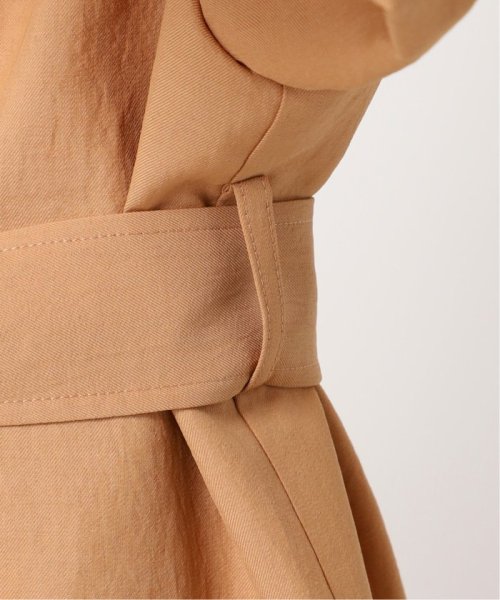 ライトフルクロススタンドカラーロングコート 