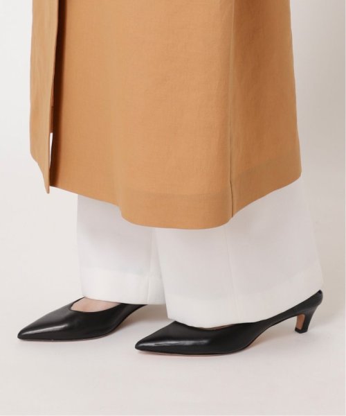 ライトフルクロススタンドカラーロングコート 