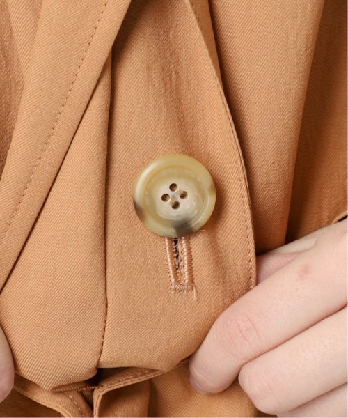 ライトフルクロススタンドカラーロングコート 