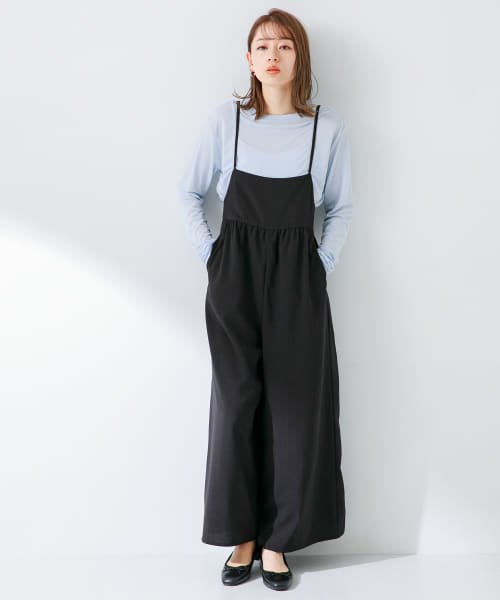 URBAN RESEARCH Sonny Label(アーバンリサーチサニーレーベル)/『UR TECH DRYLUXE』ギャザーワイドサロペット/img06