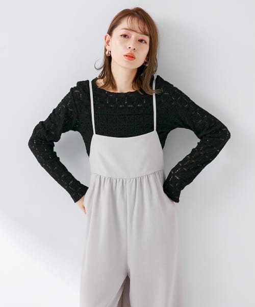 URBAN RESEARCH Sonny Label(アーバンリサーチサニーレーベル)/『UR TECH DRYLUXE』ギャザーワイドサロペット/img11