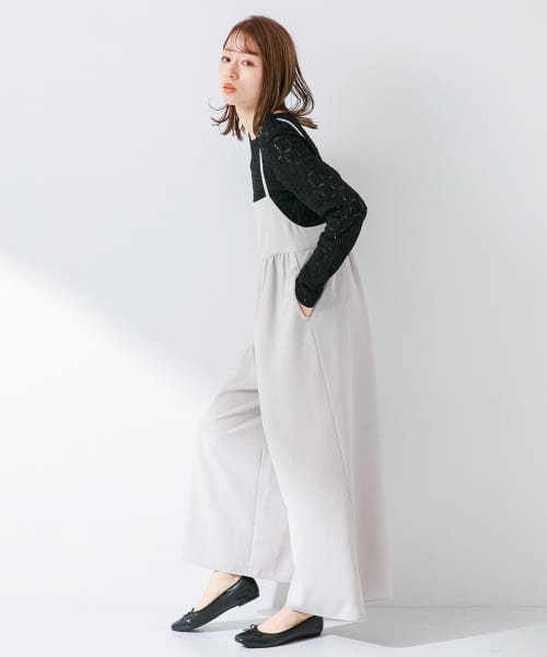 URBAN RESEARCH Sonny Label(アーバンリサーチサニーレーベル)/『UR TECH DRYLUXE』ギャザーワイドサロペット/img17