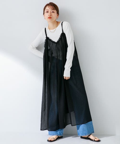 URBAN RESEARCH Sonny Label(アーバンリサーチサニーレーベル)/フロッキードットキャミワンピース/img06