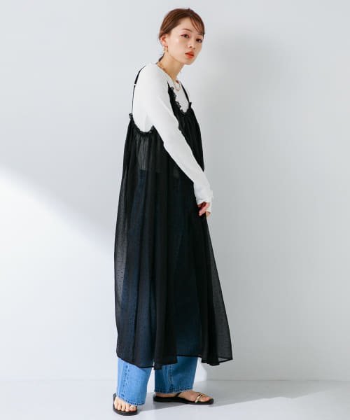 URBAN RESEARCH Sonny Label(アーバンリサーチサニーレーベル)/フロッキードットキャミワンピース/img08