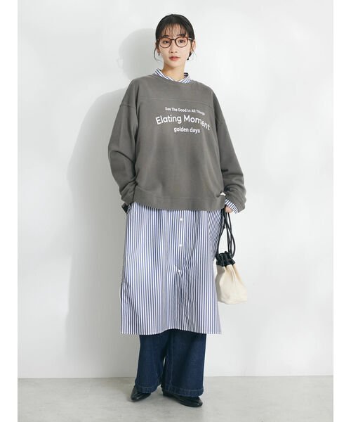 CRAFT STANDARD BOUTIQUE(クラフトスタンダードブティック)/ミニ裏毛パウダー加工PT P/O L/S/img08