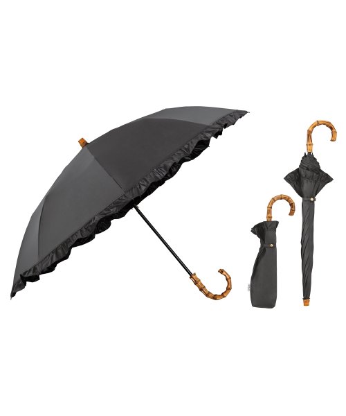 Wpc．(Wpc．)/【Wpc.公式】日傘 UVO（ウーボ）2段折 フリル ミニ 50cm 完全遮光 UVカット100％ 遮熱 晴雨兼用 折りたたみ レディース 折りたたみ傘/img15